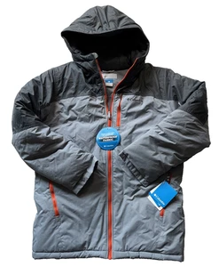 New! Columbia Youth XL Puffer Hooded Jacket Waterproof Phantom Slopa MSRP$110 - Picture 1 of 11