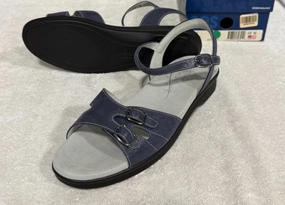 Sandalia estrecha para mujer SAS Duo Denim talla 12 nueva en caja ahorra grande Foto 1 de 4