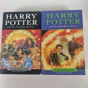 Harry Potter First Edition Hardcover Books The Half Blood Price, Deathly Hallows - Picture 1 of 17
