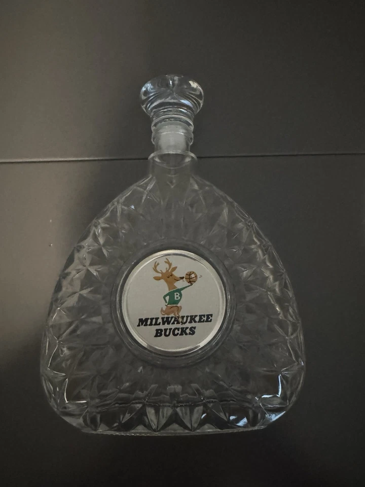 Vintage RARE Milwaukee Bucks Whiskey Decanter 1977 Perfect Gift 750ml NBA - Image 1 of 1