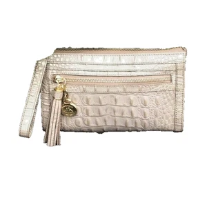 Brahmin Womens Tan Wristlet 5 1/2 x 9 - Picture 1 of 1