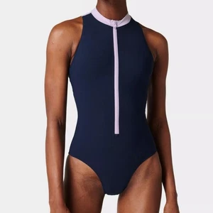 NWOT Sweaty Betty Vista High Neck One Piece Swimsuit - XXS - Picture 1 of 7