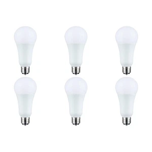 5/14/20 Wattage Selectable A21 LED - 3-Way Lamp - White Finish - 3000K CCT - Med - Picture 1 of 3