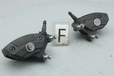 2019 Harley Street Glide CVO BREMBO Front Brake Caliper Set WRINKLE BLACK #4000 - Image 1 of 4