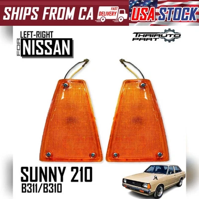 Signal Corner Turn Light Lamp LR For Nissan Datsun Sunny 210 B310 B311 303 79-81 - Image 1 of 4