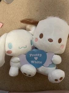 Sanrio characters Pair Plush doll Cinnamon roll & Pochacco 37cm Prize Furyu - Picture 1 of 2