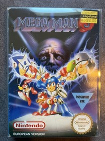 Mega Man 3 NES-XU-SCN-1 (europ&eacute;enne scandinave rare) Jeu Bo&icirc;te Complet TBE