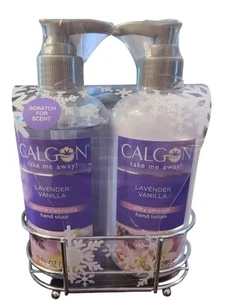 Calgon Take Me Away Lavender Vanilla Hand Lotion And Soap Gift Set 10 oz/New - Bild 1 von 2