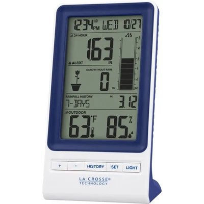 Digital Wireless Rain Weather Station Self Emptying Indoor Outdoor Monitoring - Image 1 of 4