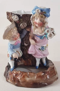 Antiguo florero figura anillo niños Conta & Boehme Alemania C1860-90 carenado 8504 - Imagen 1 de 9