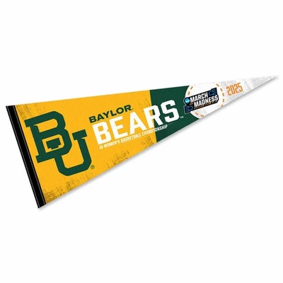 Baylor Bears 12 in X 30 in 2025 Women's March Basketball Madness College Pennant - Image 1 of 4