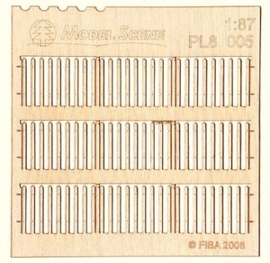 Model Scene HO Scale 1/87 Picket Fence - Medium Plank Type 5 - Bild 1 von 1