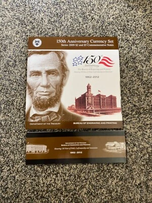 2009 150th Anniversary Currency Set Series $2 & $5 Commemorative Notes - Image 1 of 4