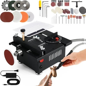Mini Small Multi-Functional Table-Saw - Portable Crafts Table Saw Speed Angle Cu - Picture 1 of 7