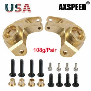 AXSPEED Brass Weight Front Steering Knuckle For 1:10 RC Car Axial Scx10II 90046 - Picture 1 of 8