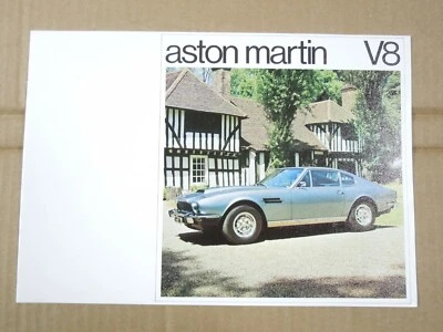 ASTON MARTIN V8 LAGONDA FOLLETO DE VENTA ORIGINAL GRANDE COMO NUEVO 15 PÁGINAS Foto 1 de 4