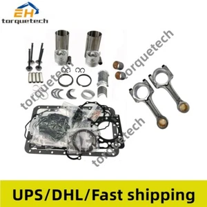 Overhaul Rebuild Kit+2pcs Connecting Rod for Kubota Z402 Engine - Picture 1 of 3