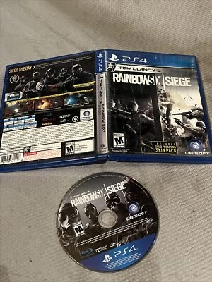 Tom Clancy's Rainbow Six Siege (PlayStation 4 PS4, 2015) No Manual - Image 1 of 2