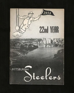 orig. 1954 PITTSBURGH STEELERS **Vintage Football Media Guide** Nice Shape! - Picture 1 of 2