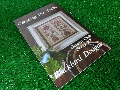 Climbing the Trellis - Cross Stitch Pattern - Blackbird Designs - Garden Club 7 - Image 1 of 4