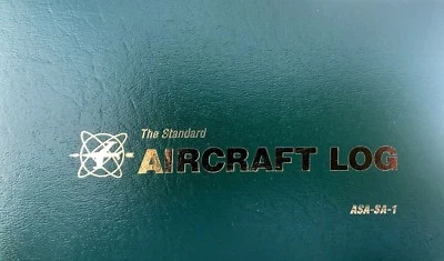 ASA AIRCRAFT LOGBOOK in GREEN SOFTCOVER p/n ASA-SA-1