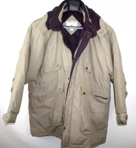 Yukon Trail Herren Mantel XL gesteppt abnehmbare Kapuze Baumwolle Polyester - Bild 1 von 12