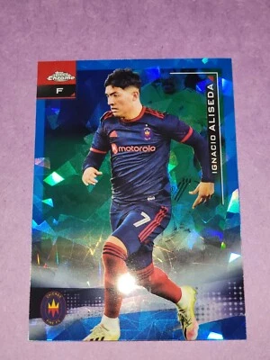 2021 Topps Chrome Sapphire MLS Ignacio Aliseda Chicago Fire FC Card #142 - Image 1 of 2