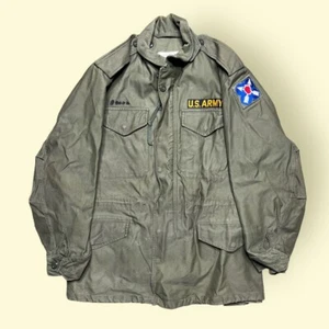 Vintage 60's Military M51 US Army Field Jacket OG-107 Short Small 1963 21st Crps - Picture 1 of 9