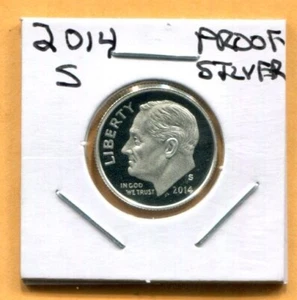Gem 2014-S Proof Cameo Silver Roosevelt Dime - Free Shipping - Picture 1 of 3