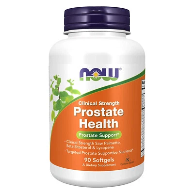 90 cápsulas gelatinosas NOW FOODS Prostate Health Clinical Strength - Imagem 1 de 4