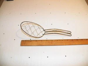 Vintage Twisted Metal Wire Egg Spoon & Whisk Beater Strainer, Kitchen Utensil - Picture 1 of 2