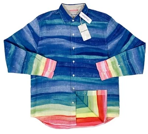 Camisa Para Hombre TOMMY BAHAMA Colores Lino Soleil Horizon Manga Larga XXL NUEVA NUEVA CON ETIQUETAS - Imagen 1 de 5
