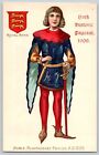 York Historic Pageant 1909 Postcard Royal Arms Noble Plantagenet Period A.D 1200