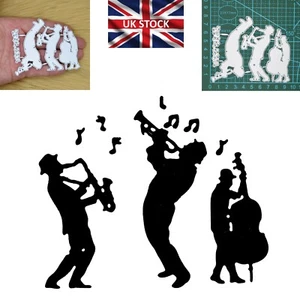 Jazz Swing Band & Music Note Set di stampi da taglio in metallo, produzione di carte *VENDITORE BRITANNICO* G9 - Foto 1 di 6