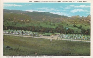 Colorado Springs, CO - Hammond Cottage Stadt und Campingplatz auf gepflastertem Manitou Highway - Bild 1 von 2