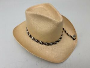 Resistol Roundup Collection Self Conforming 6 7/8 Tan Cowboy Hat Mens USED