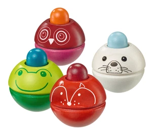 Selecta Babywelt Sonajero Animino que Bola Rollspiel Juguetes de Madera 61059 - Picture 1 of 9