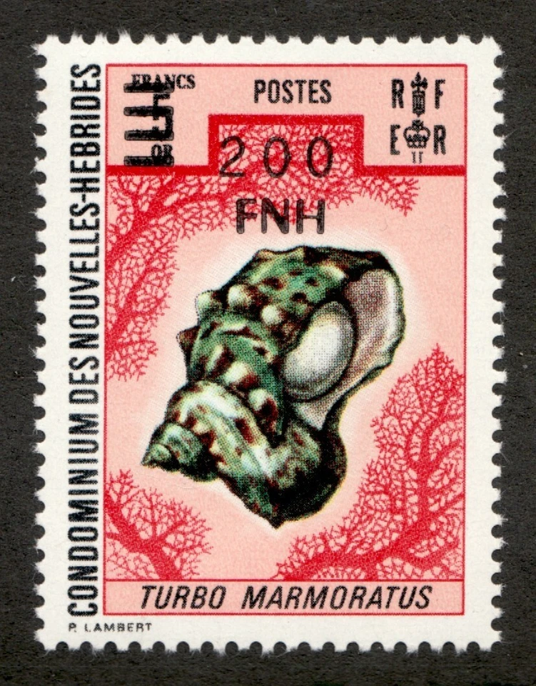 1977 French New Hebrides Sc# 228a - 200FNH, Sea Shell. MNH Cv$20 - Image 1 of 1