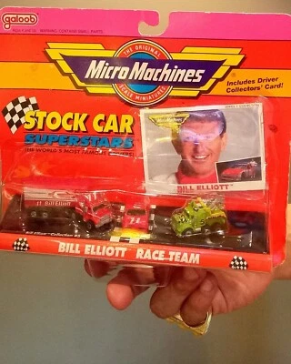 Micro Machines Stock Car Superstars Bill Elliot Race Team 1:87 NASCAR NEW - Image 1 of 4