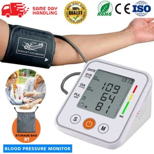 2025 Digital Automatic Blood Pressure Monitor Upper Arm BP Machine Heart Rate US - Picture 1 of 13