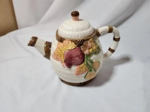 Decorative Autumn Tea Pot With Removable Lid By Applause, Display Only, Nwot - Picture 1 of 13