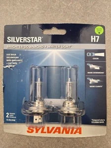 Sylvania Silverstar H7 Pair Set High Performance Headlight 2 Bulbs - Bild 1 von 2