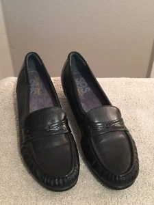 SAS Tripad Comfort Black Leather Slip-On Shoes. Size 9.5. Excellent Condition. - Picture 1 of 7