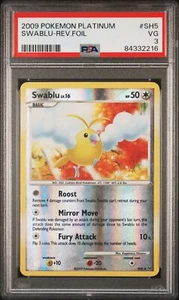 Pokemon Swablu Reverse Holo - Platin - SH5 - PSA 3 - Bild 1 von 2