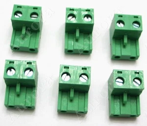 (6) 2 Pin /Pole - 7.62mm - Pluggable Connector - Terminal Block - Phoenix Plug - Picture 1 of 6
