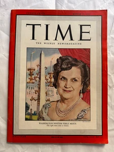 1949 14. MÄRZ ZEITSCHRIFT - WASHINGTON HOSTESS PERLE MESTA - ohne Etikett - Bild 1 von 3