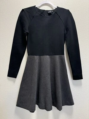 Mini Vestido KATE SPADE Saturday Skater Espalda Manga Larga Cremallera Algodón Talla 00 Foto 1 de 4