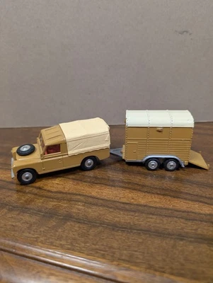 Vintage Britain Made, Corgi Toys . Land Rover 109" W.B With Rice Pony Trailer - Image 1 of 4