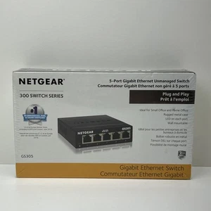 Conmutador Ethernet Gigabit de 5 puertos no administrado NETGEAR GS305 - Imagen 1 de 11