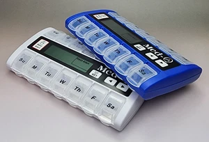 2er Set - Med-Q Medikamenten Pillendose Einzelton Erinnerung Automatisch - GETESTET - Bild 1 von 6